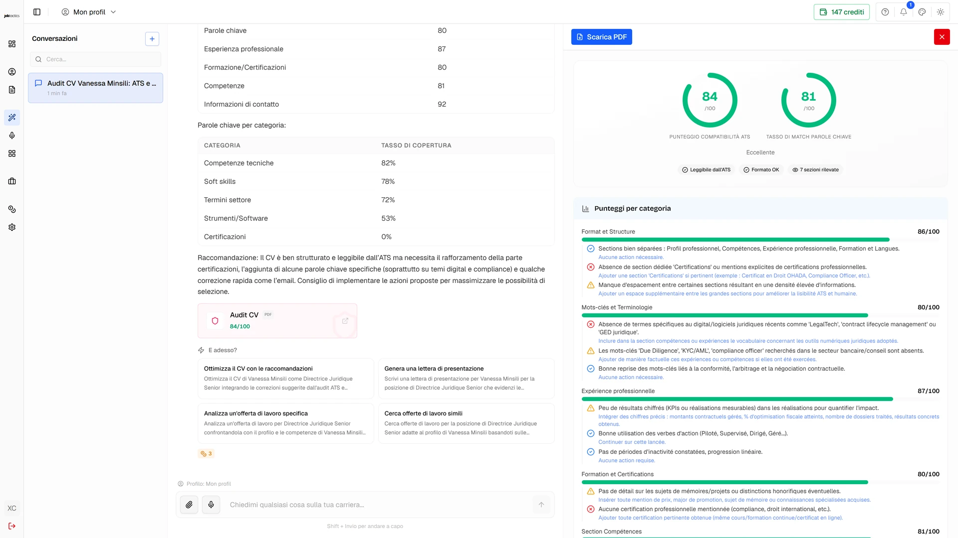 Audit ATS in tempo reale