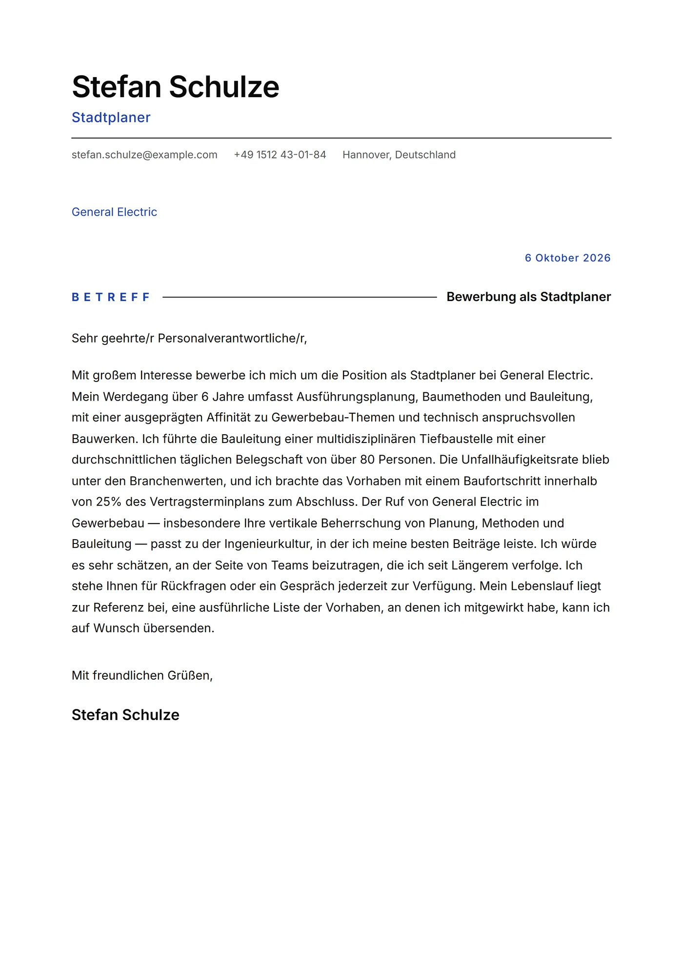 Minimal feine Linie — Anschreiben-Vorlagen