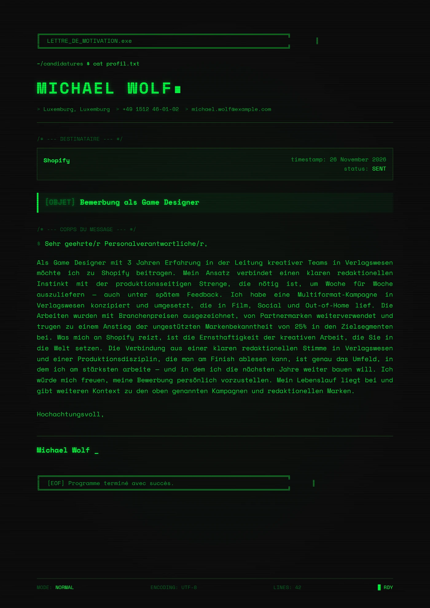 Pixel Digital — Anschreiben-Vorlagen