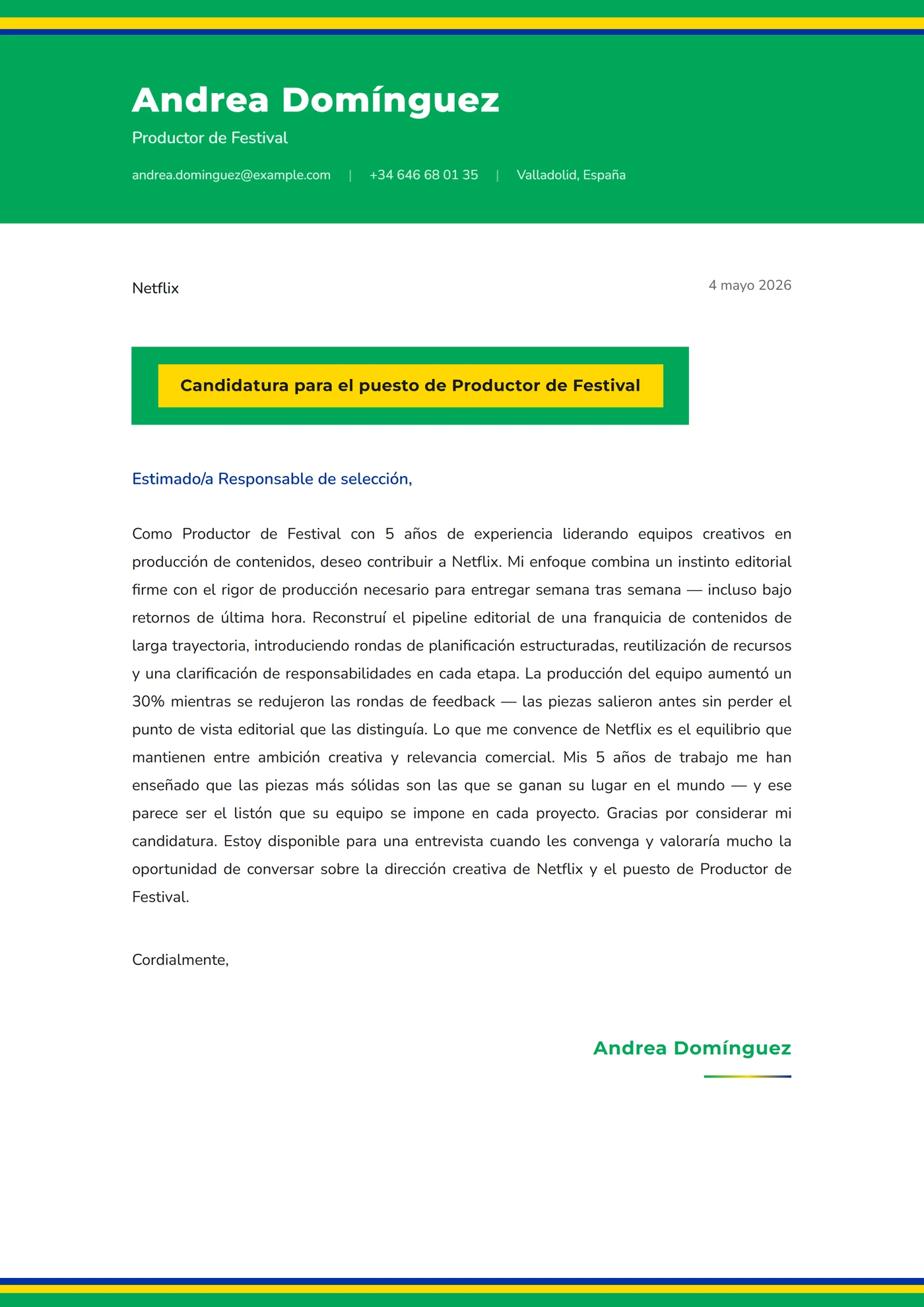 Carnaval brasileño — Plantillas de cartas de presentación
