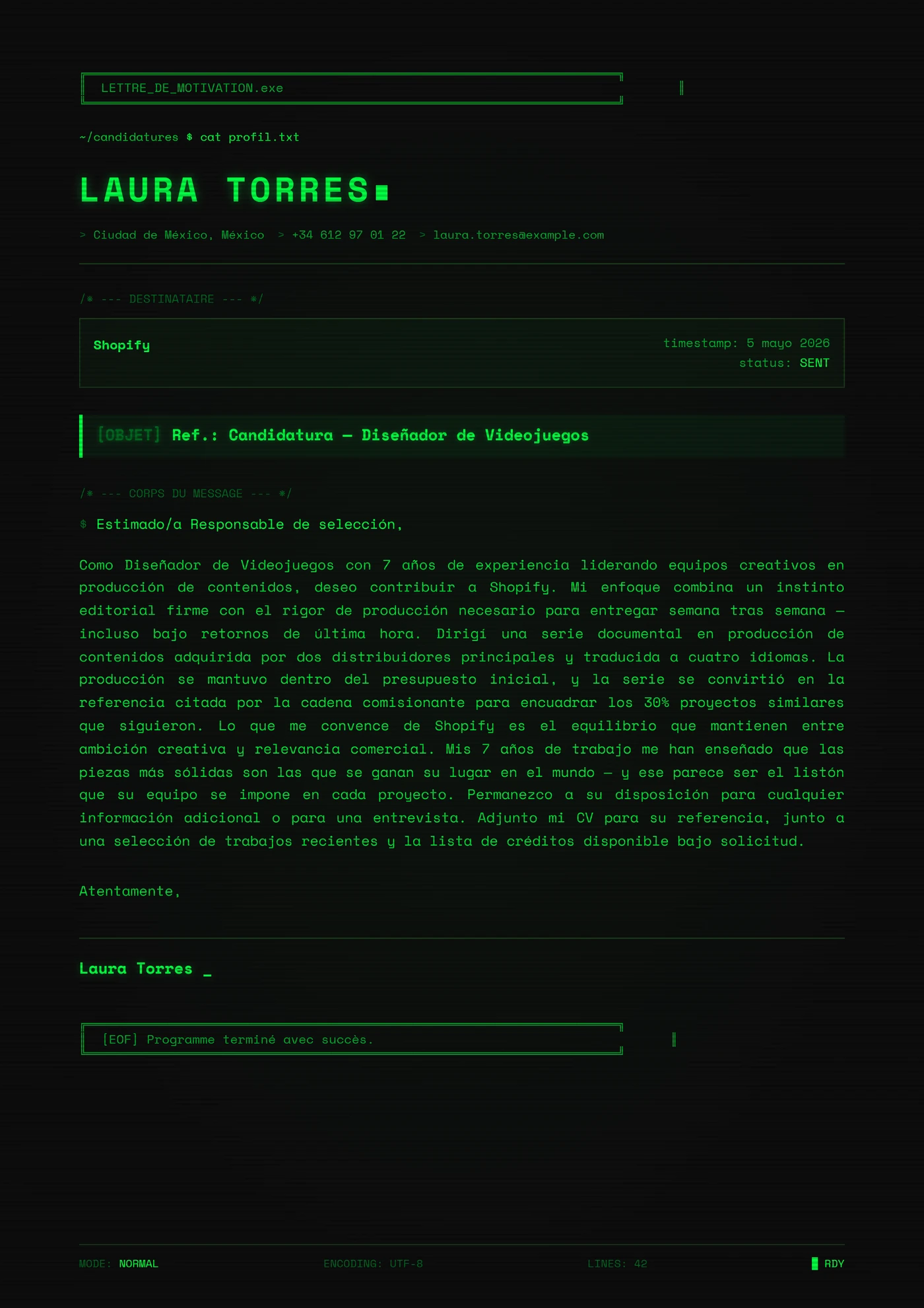 Píxel Digital — Plantillas de cartas de presentación