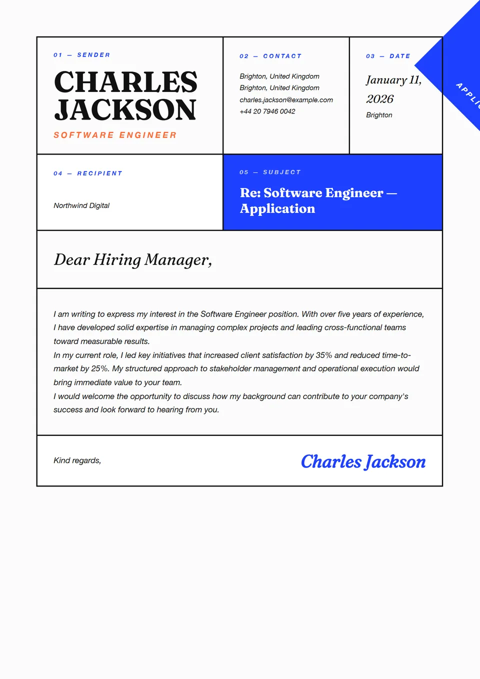 Grade Agência — Modelos de carta de apresentação