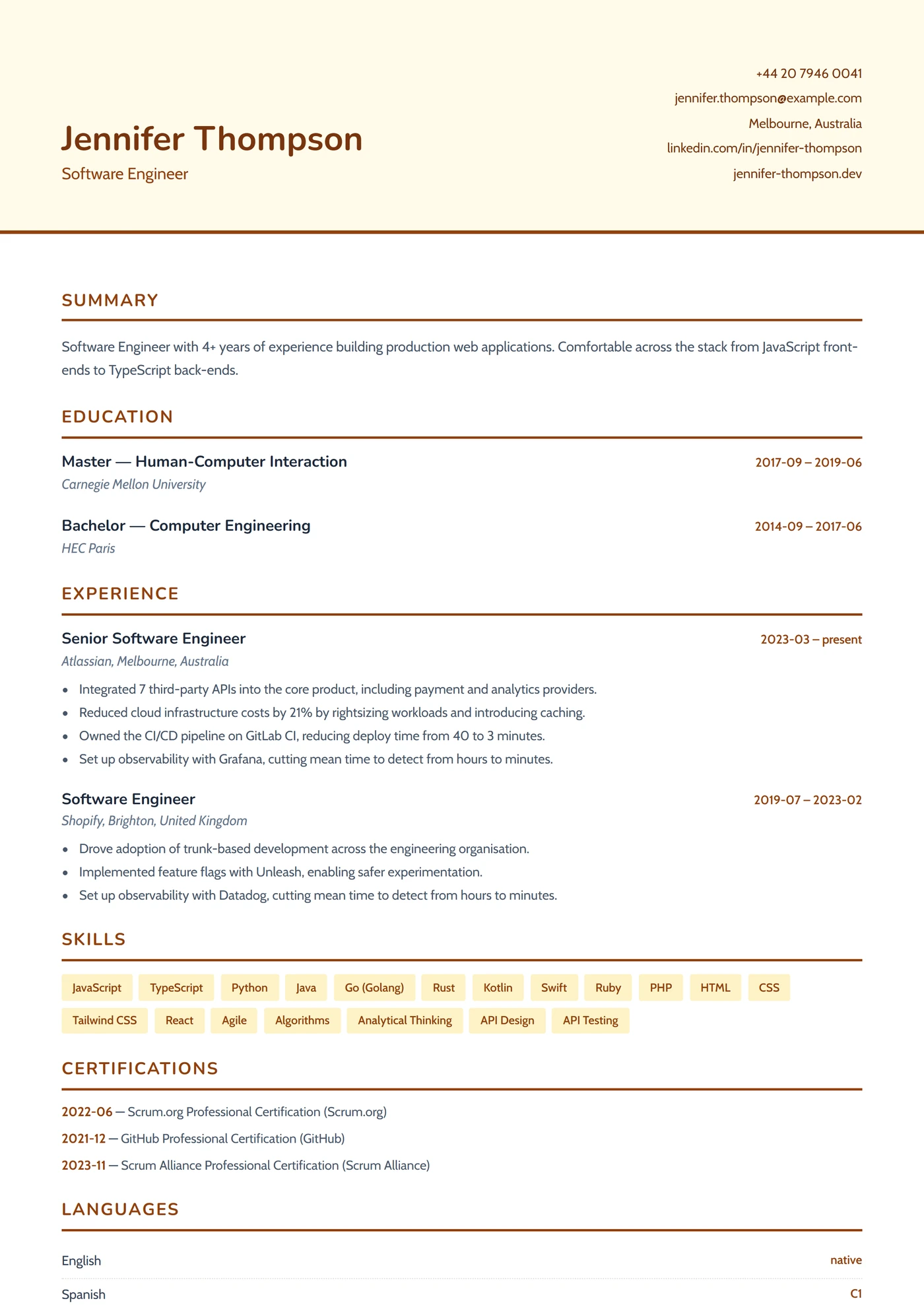 Travail Social — Modèles de CV