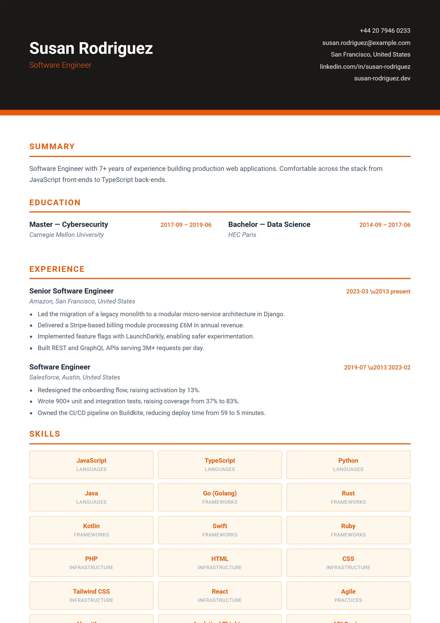 Supply Chain & Logistique — Modèles de CV