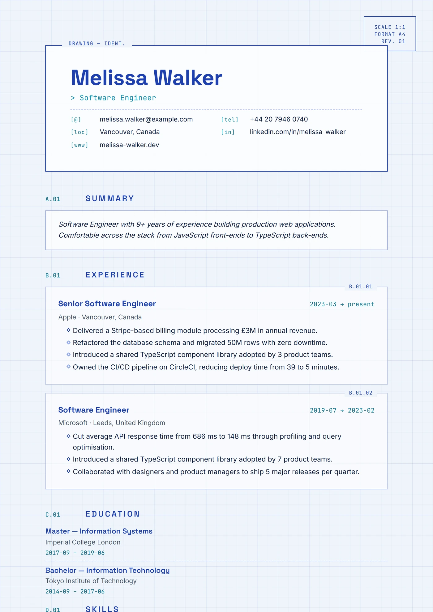 ATS Blueprint — Modèles de CV