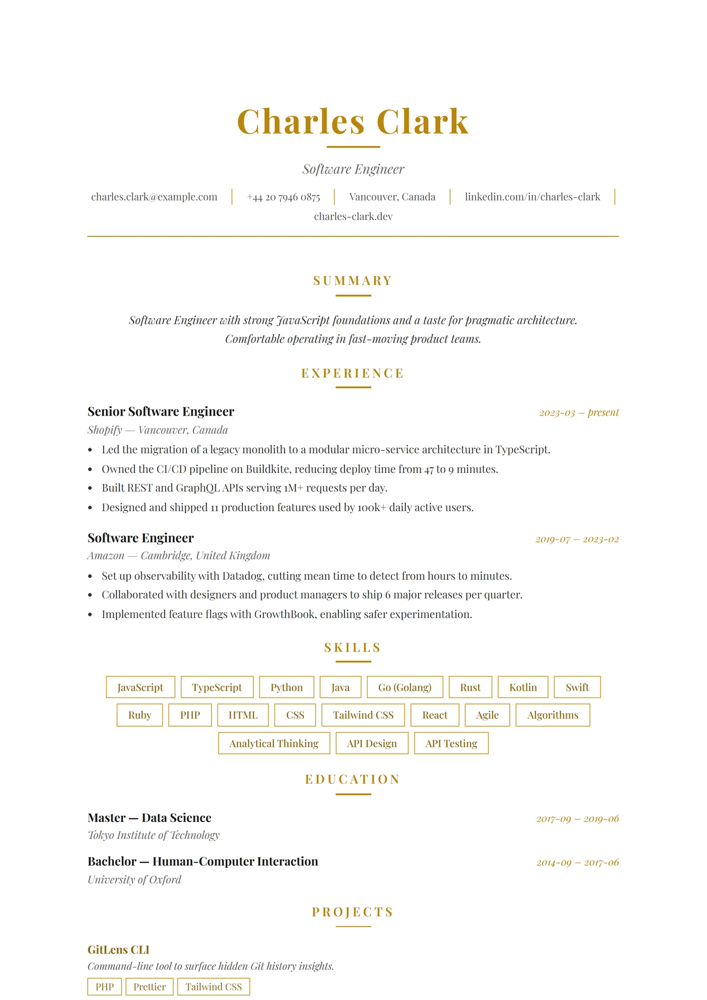 ATS Hôtellerie — Modèles de CV