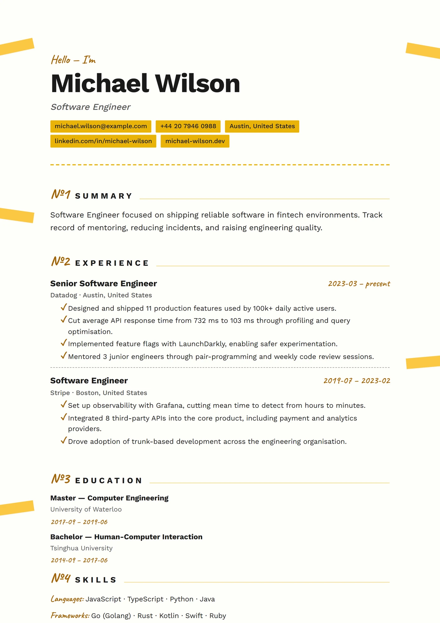 ATS Reliure Scotch — Modèles de CV