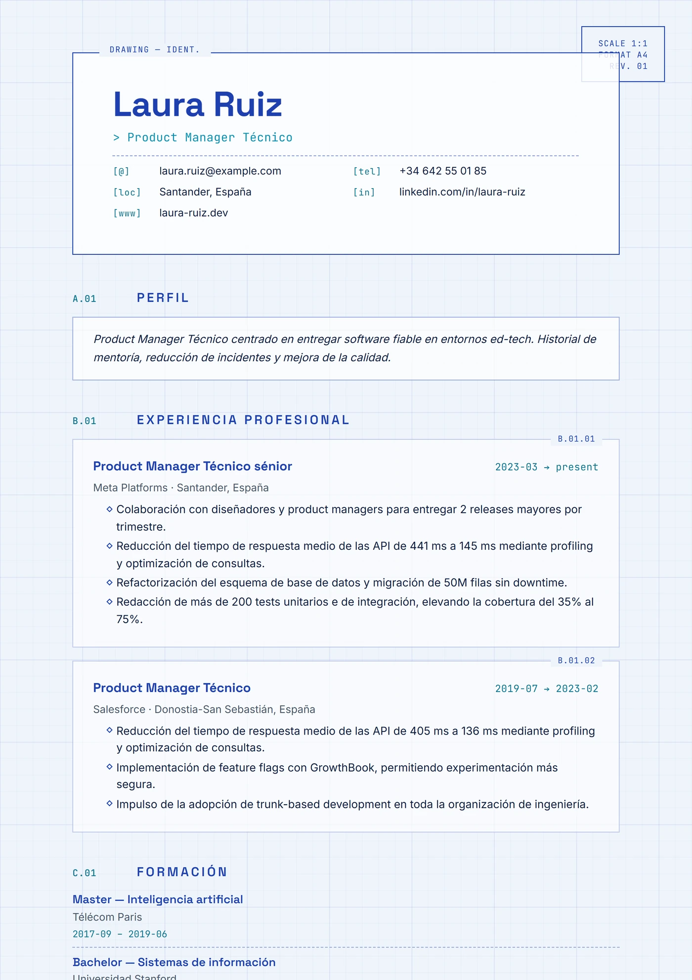 ATS Plano — Plantillas de CV