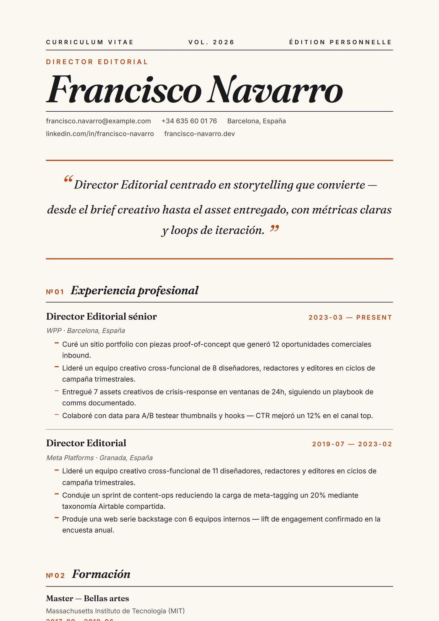 ATS Magazine — Plantillas de CV