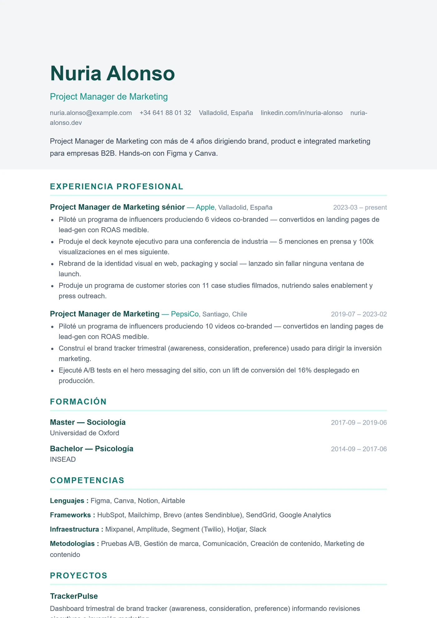 ATS Bicolor — Plantillas de CV