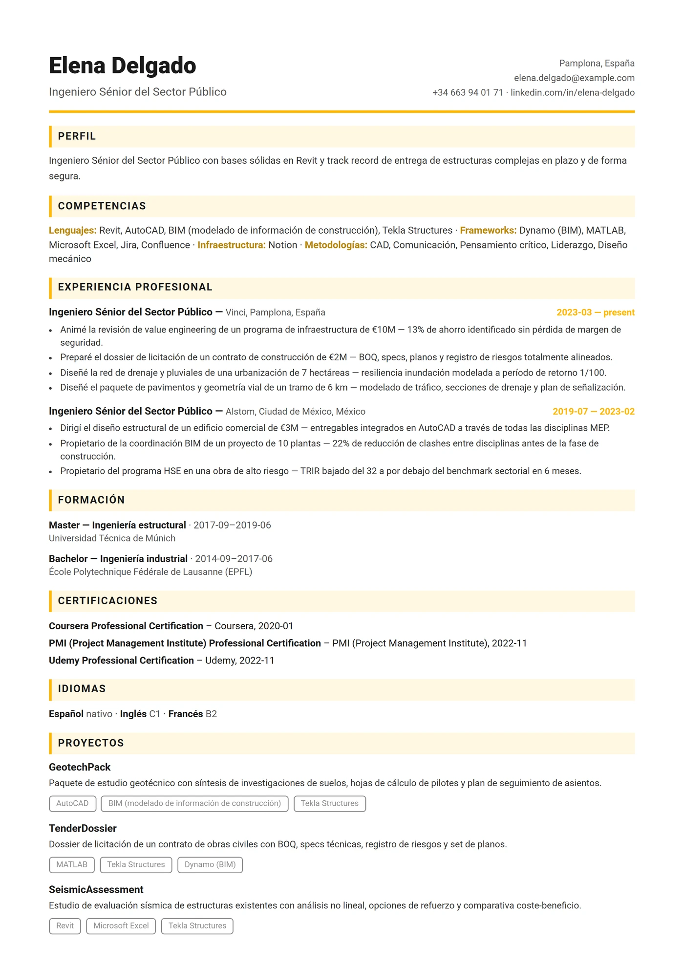 Australia Compacto — Plantillas de CV