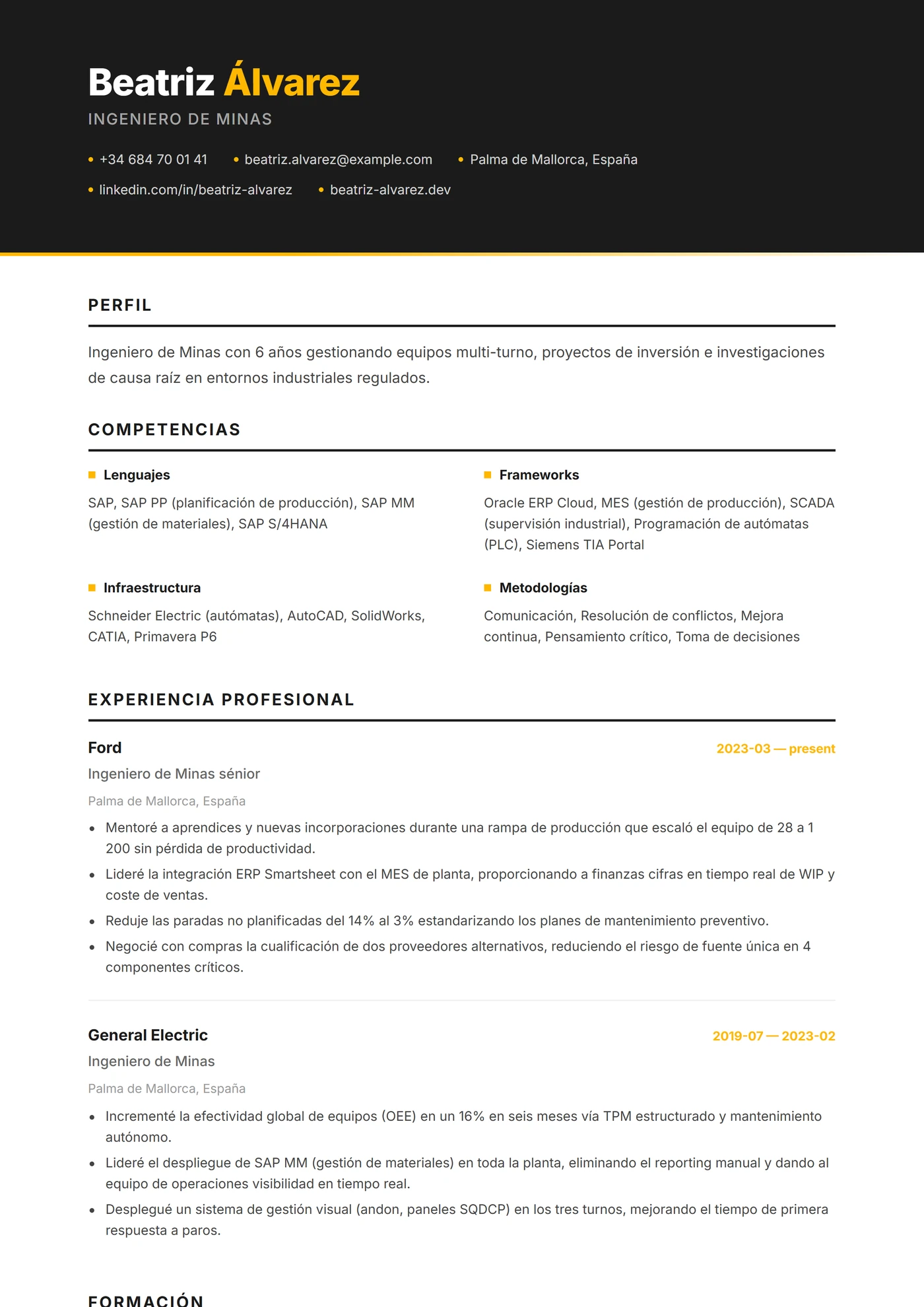 Australia — Plantillas de CV