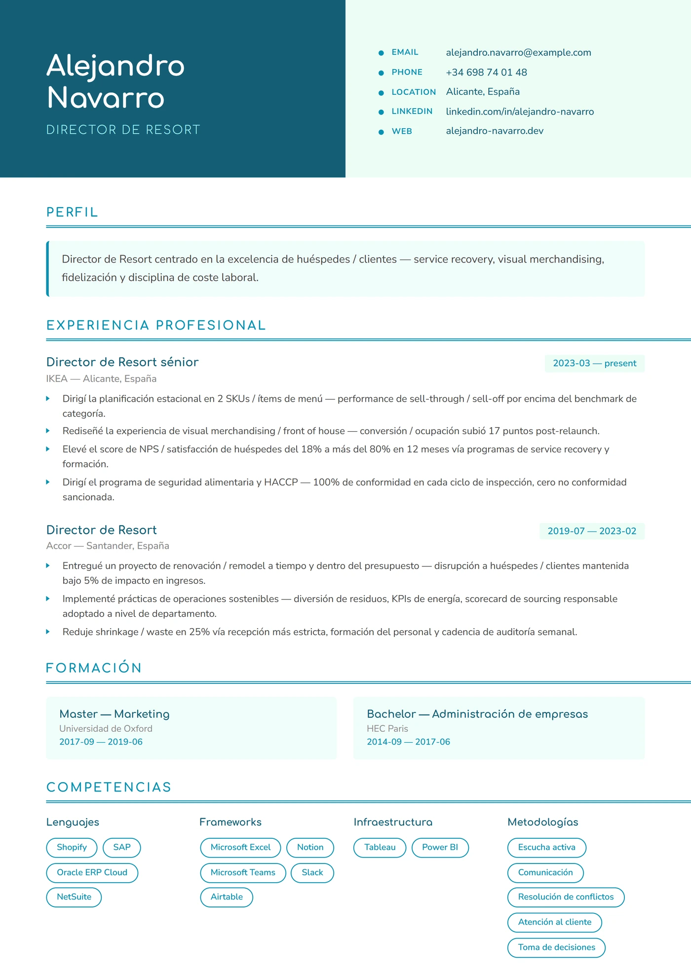 Coco Tropical — Plantillas de CV