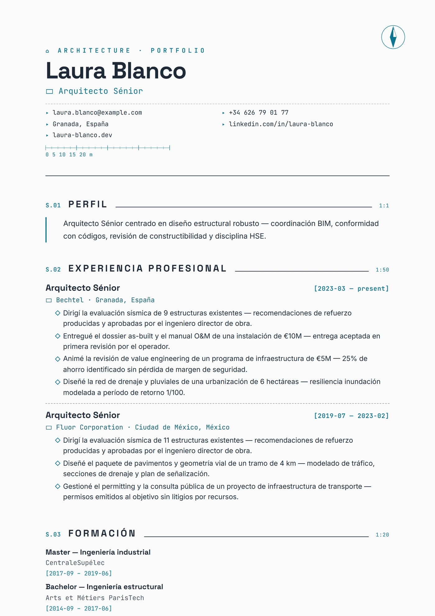 Industria — Arquitectura — Plantillas de CV