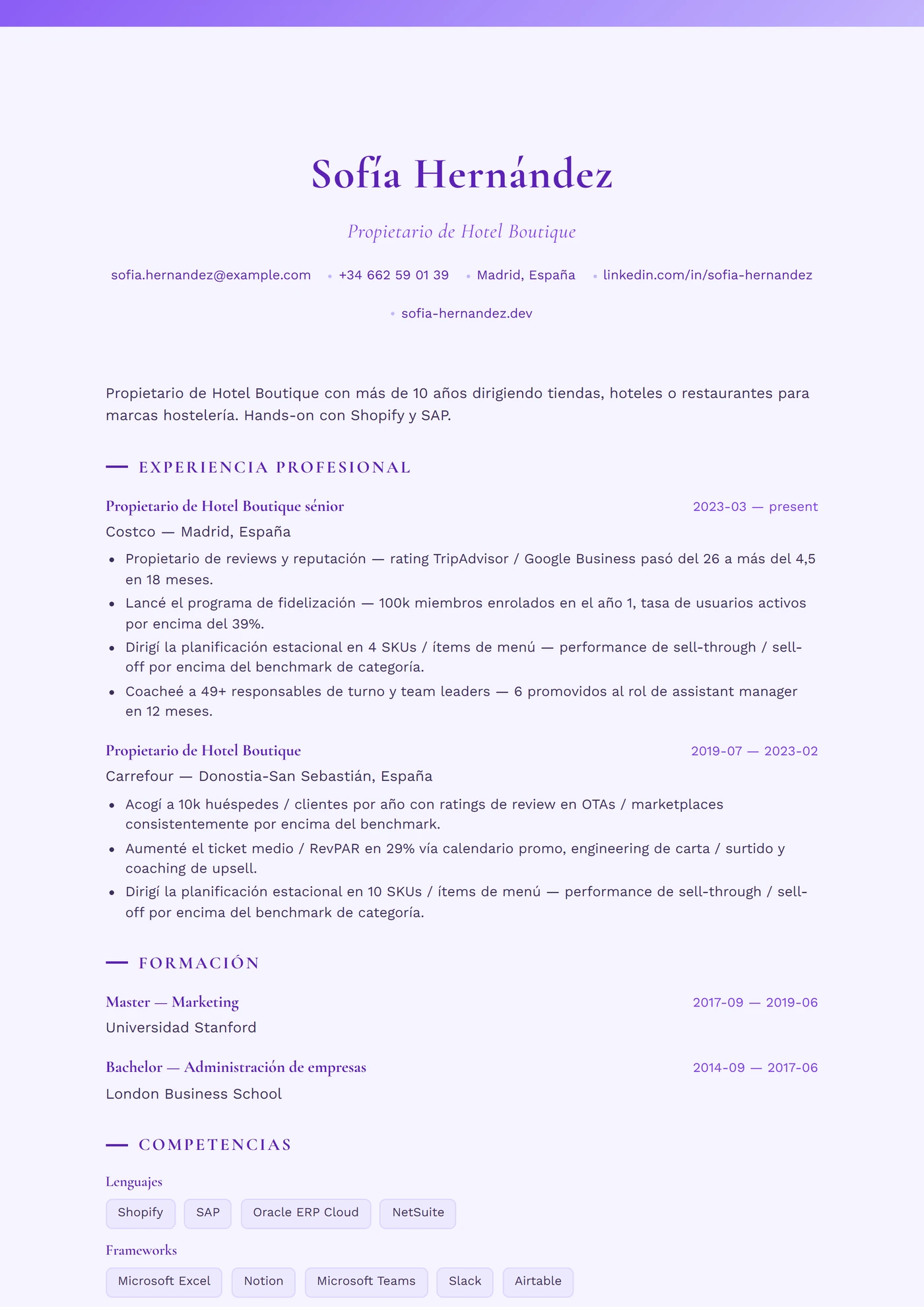 Lavanda Provenza — Plantillas de CV
