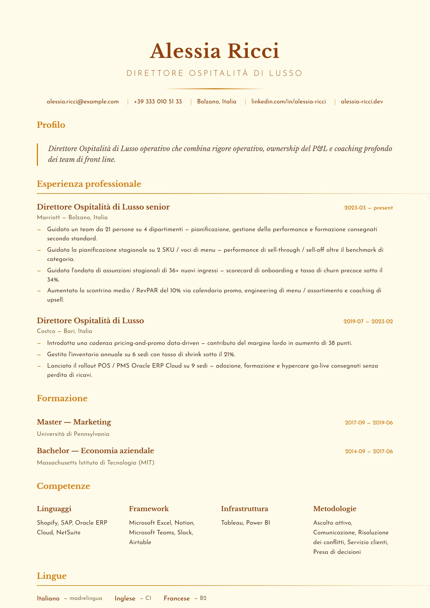 Vaniglia Bourbon — Modelli di CV